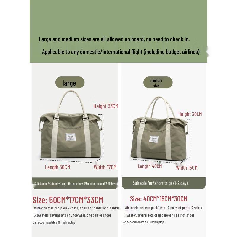 OIMG Large Capacity Travel Duffel Bag