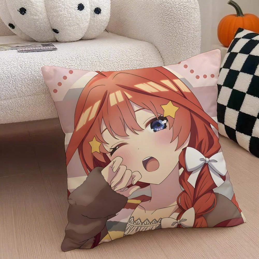 NNakano IItsuki Cushion Cover Throw Pillow Cover Hidden Button Durable Polyester Chair Cushion