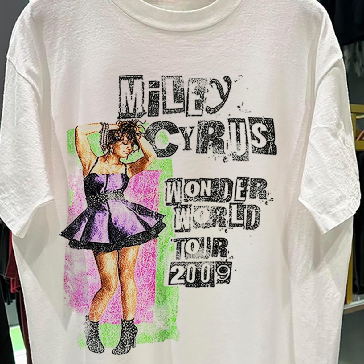 Mile Y Wonder World Tour 09 Rare T-Shirt White XXL XL
