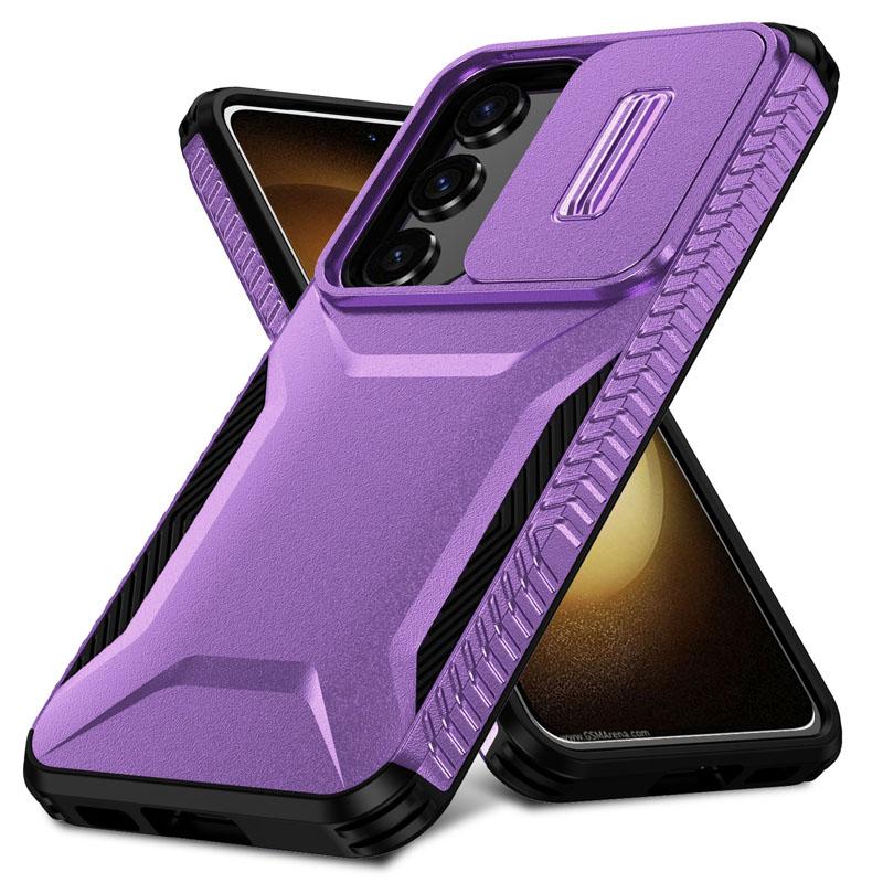 Shockproof Case For Samsung Galaxy S25 S24Ultra S24FE S24Plus S23Ultra S23FE S23 S22 Cover Slide Camera Protective Hard shell
