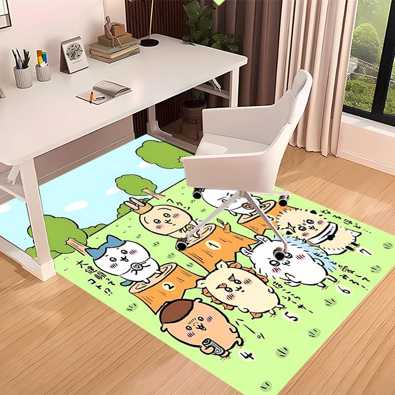 Chiikawa1 Printed Absorbent Washable Carpet, Non-Slip Bathroom Mats, Kitchen Rugs, Yoga Mat,Living Room Entrance, Camping Picnic Rugs