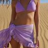 Mesh Ruffle Swimwear Cover Ups Sheer Wrap Beachwear Skirt Fashion Summer Cover Ups  Summer Season