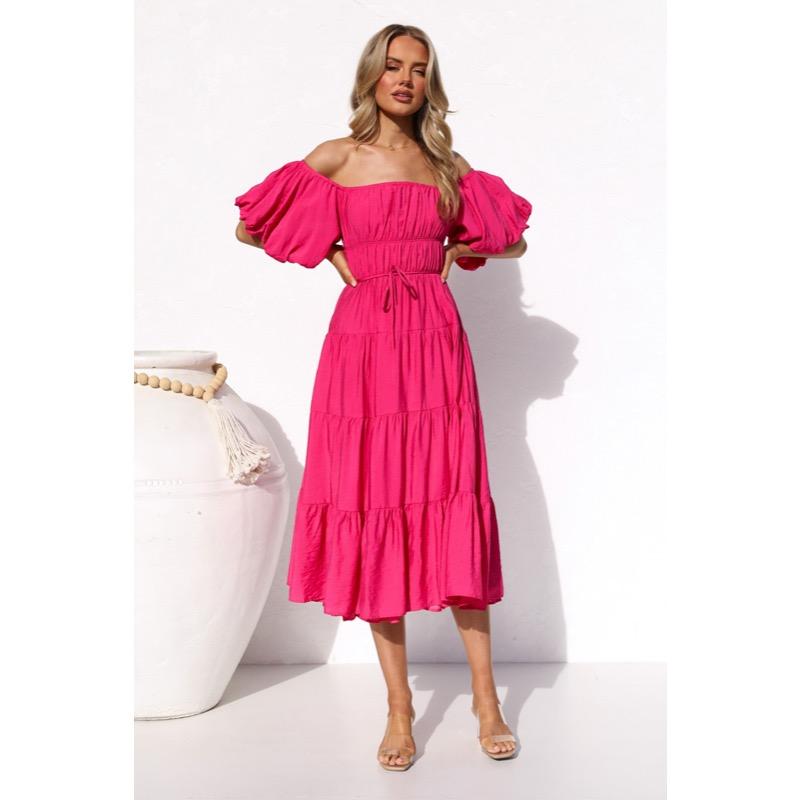 Bubble Sleeve Dress for Women