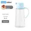 Automatic Opening Glass Oil & Vinegar Dispenser with Handle Grip - Large Capacity for Kitchen Use