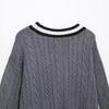 Spring 2025 Women's Fashion Cable Knit Cardigan - European & American Style