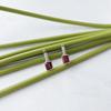 Silver Earrings with Natural Ruby ​​2.863ct (2152965)