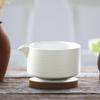 Japanese Matcha Bowl with Pouring Spout 500ml for Friend Tea Lovers Room White