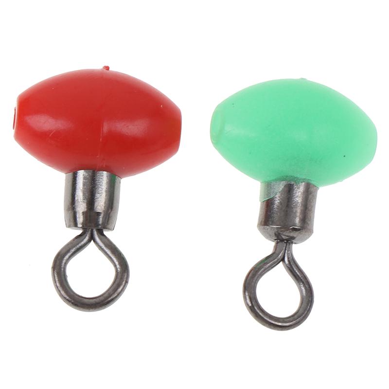 20Pcs/Bag Cross-Line Swivels & Bead T Shape Pulley Slide Rig Connector Fishing