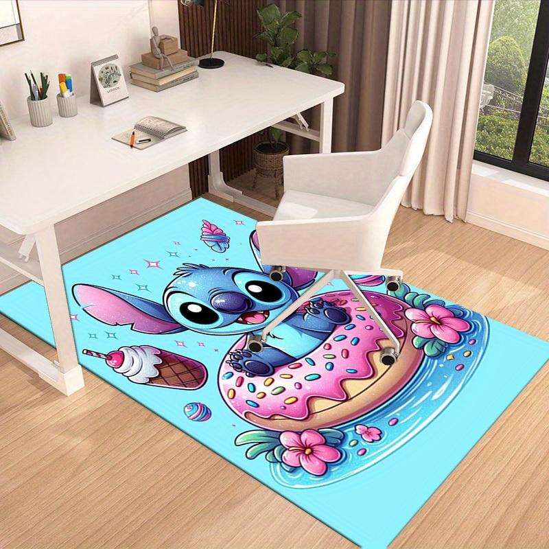 1pc. Cute Stitch on Donut Outdoor Rug - Fun Home Decor Carpet for Room, Office Chair Mat, Gift Ideaz0410126