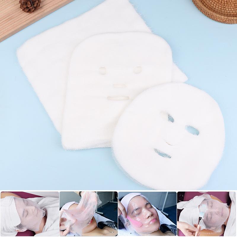 50/100Pcs Pure Cotton Soft Beauty Salon Apply Soft Mask Beauty Gauze Block Disposable Mask Special Face Skin Care Management