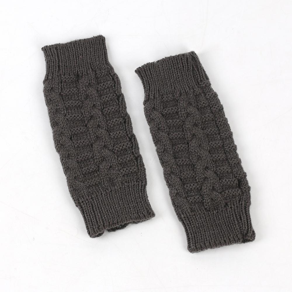 Knitted Fingerless Ladies Gloves Warm Hand Warmer Classic Finger Fingerless Gloves  for Women