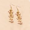 Three Layer Hollow Out Bell Tassels Bohemian Dangling Earrings Pair Made From Sturdy Alloy Versatile For Casual And Formal Wear