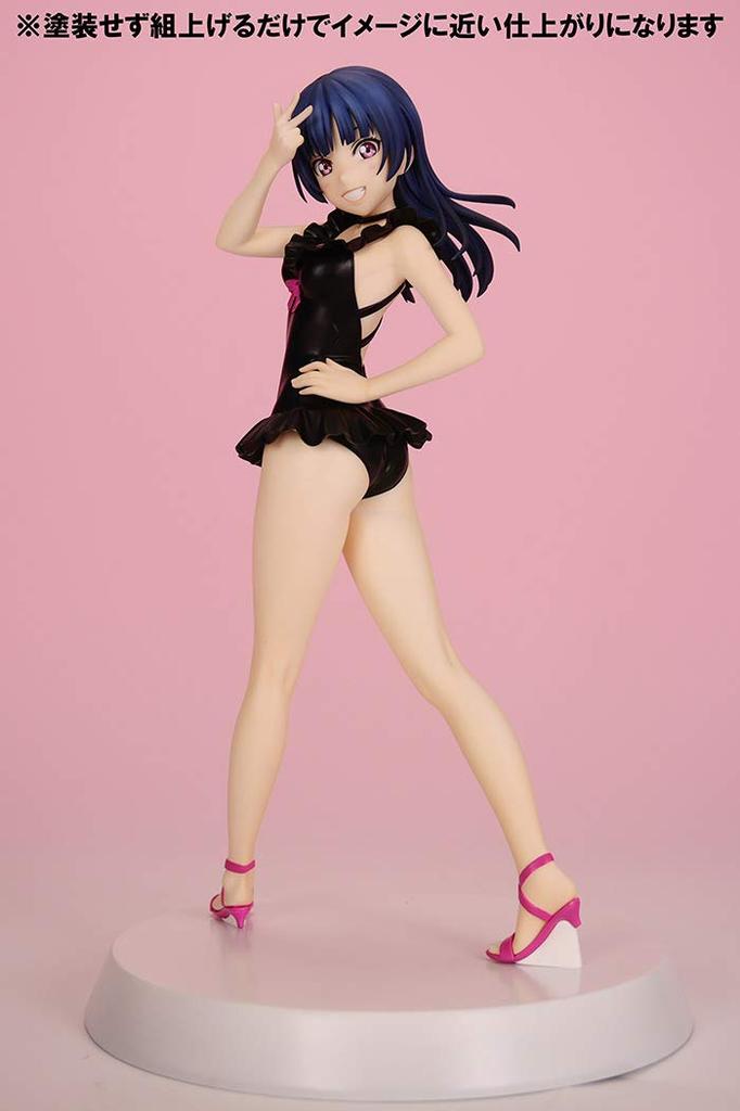 Yoshiko Tsushima scale figure kit [Summer Queens] 1/8 PVC&ABS semi-finished product/assembly