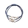 10pcs New Trendy Hair Accessories 3-Line 9-Pearl Elastic Ponytail Holder Popular Elastic Band for Women