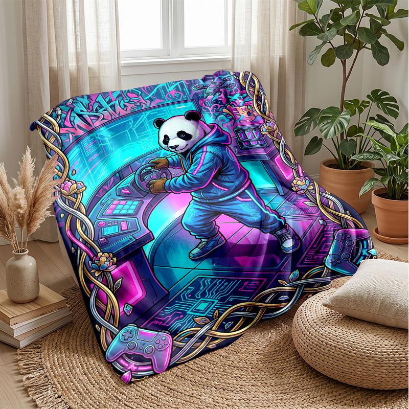 Oceanic Voyage Collection Theme blanket Lightweight Warm Flannel Blanket Decorative Throw Blanket for Home Decoration