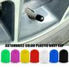100Pcs/Lot Bike Tire Valve Caps, Plastic Schrader Valve Multi-Color Bicycle Tire Valve Cap Dust Covers