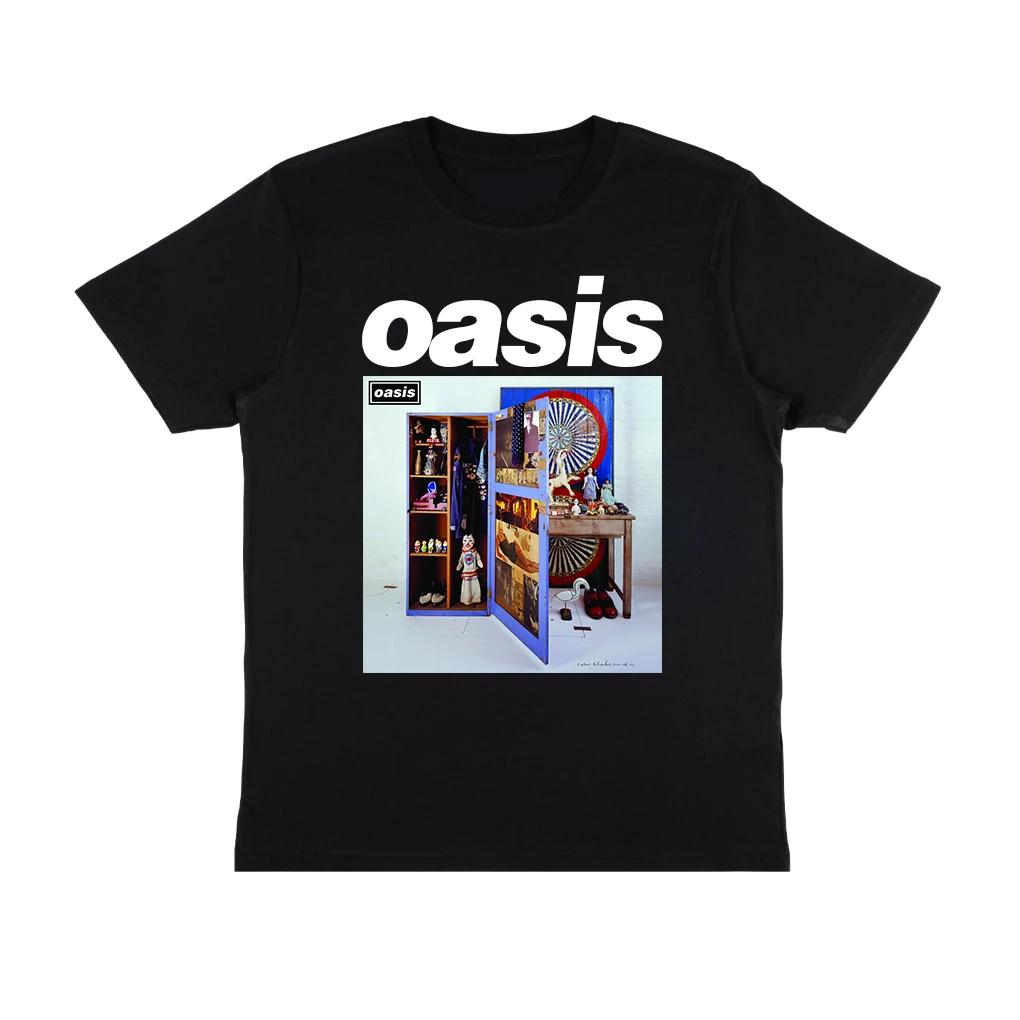 2025 Nowy T-shirt z nadrukiem zespołu Oasis Y2Y Harajuku Męski i Damski Letni Casualowy Sportowy Wygodny T-shirt Koszulka do surfowania