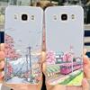 For Samsung Galaxy J5 2016 J7 2016 Phone Case Smiling Astronaut Painting Clear Housing On Samsung J7 2016 J 5 7 Galaxy Bumper