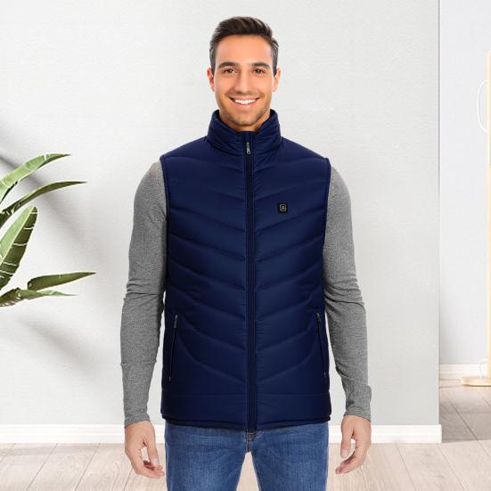 Unisex Heated Waistcoat USB Heating Vest 3 Temp Modes 4 Heating Zones Vest Coat