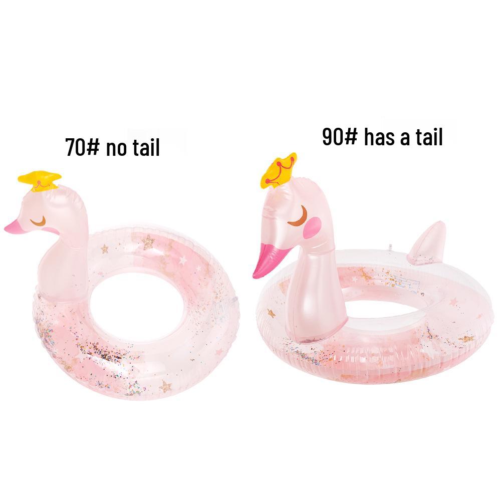Xiaolü Thickened Mermaid Armpit Float: 110cm Adult Swim Ring with Fishtail Design