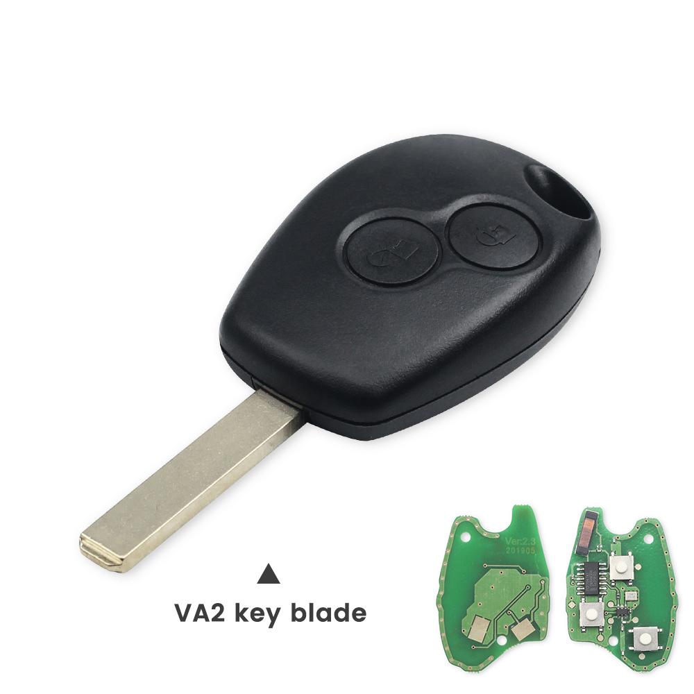 KEYYOU 433MHz 2 Button Remote Control Key For Renault Duster Modus Clio 3 Twingo DACIA Logan Sandero Kangoo PCF7947 PCF7946 Chip