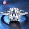New Hot Sale White Square Large Zircon Ring Classic Temperament 925 Sterling Silver Female Ring NEW ARRIVE