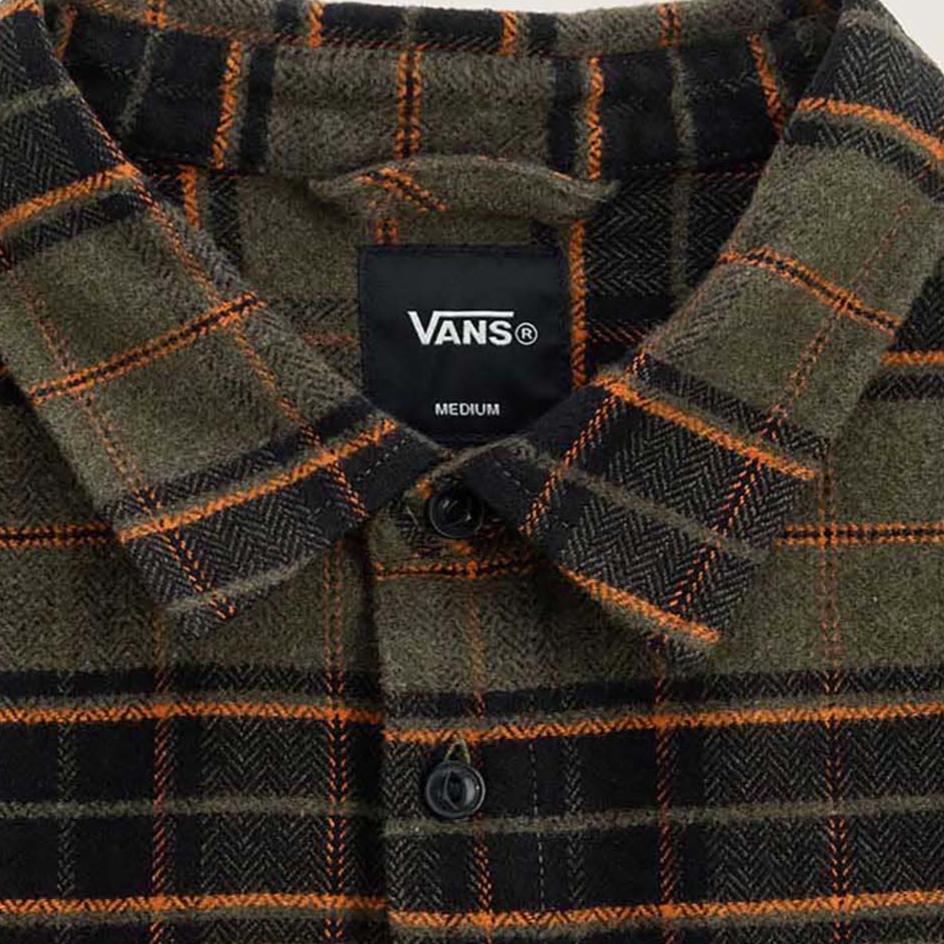 Vans Camicia Premium Comoda a Maniche Lunghe con Colletto a Quadri Unisex VN000P83KF0