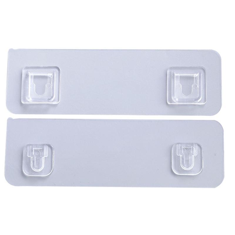 Strong Sticker Buckle Strong Stickers Sticky Hooks Set of 2 Hanger for Home Kitchen Dormitory Router Holder Socket Storage