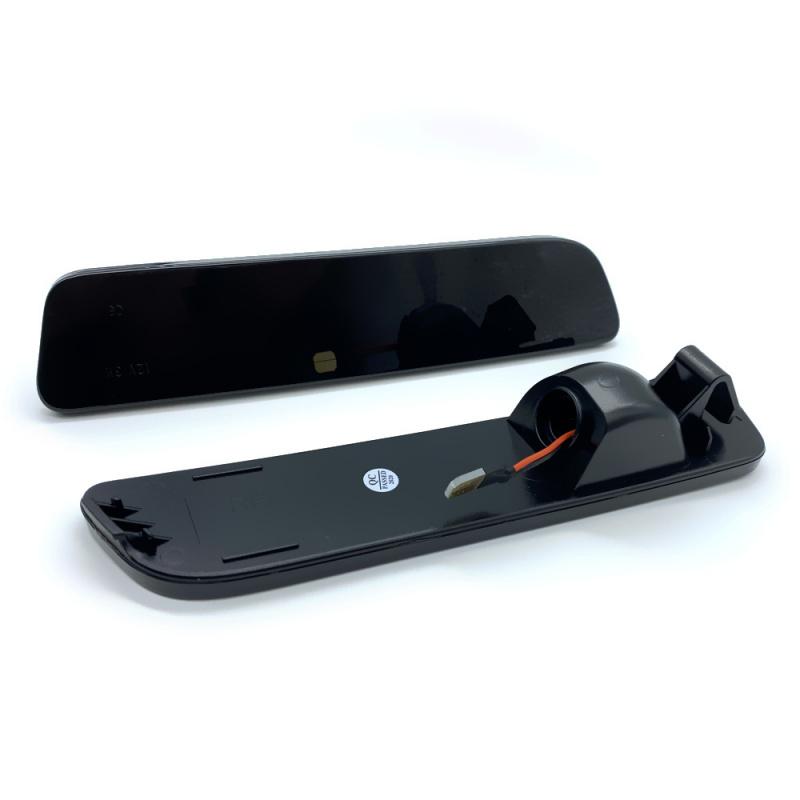 2Pcs Car Smoked LED Rear Bumper Side Marker Light Red For Ford Mustang 2005-2009