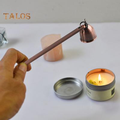 Bell Candle Extinguisher with Long Handle Polished Stainless Steel Tealight Candle Wick Flame Snuffer Putting Out Candle Stopper Candle Accessories