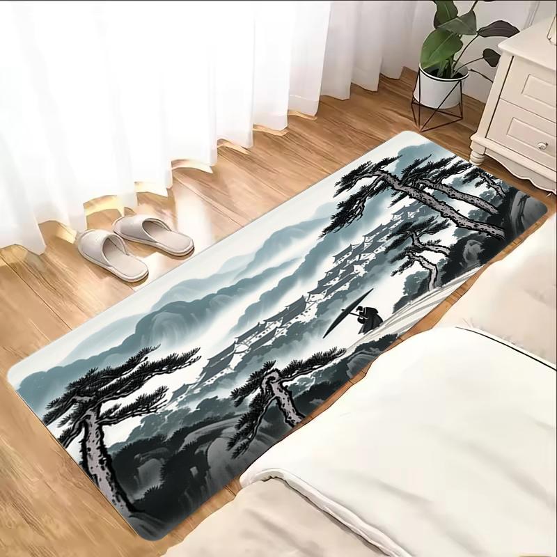 VIKAMA Upgraded Material Kitchen Bathroom Living Room Laundry Room Stain-resistant Washable Thickened Carpet Rugs Home Decor