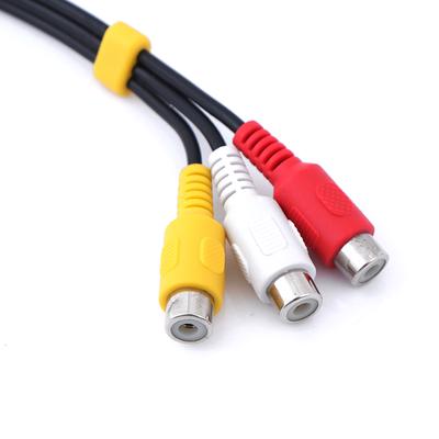 1 Adet 3.5Mm Mini Aux Erkek Stereo 3 Rca Dişi Ses Video Av Adaptör Kablosu