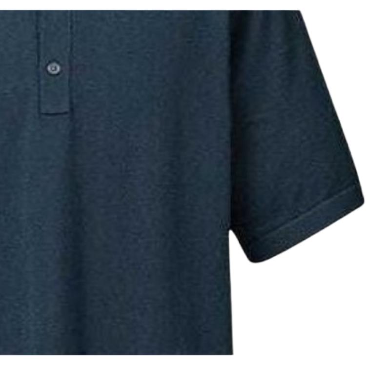 UNIQLO SS24 U Series Solid Color Polo Short Sleeve Knit Shirt Men tops Navy 467153-69