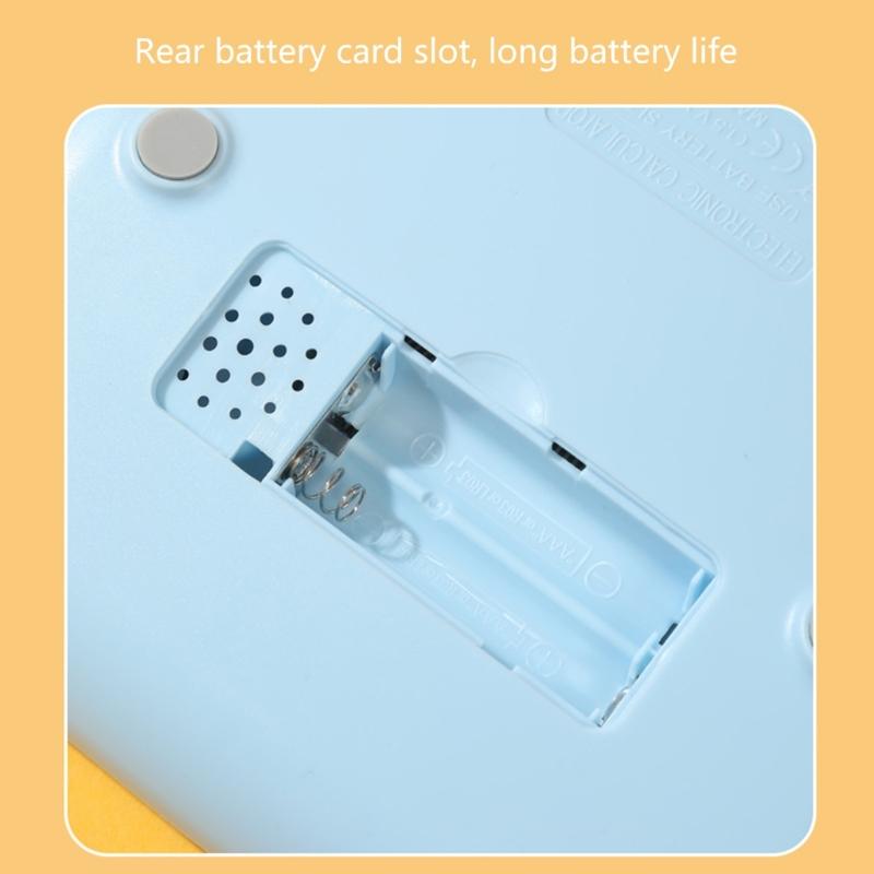 Cute 12 Digit Large LCD Display Calculator Mechanical Switches Calculator with Large LCD Display for Office Work Student