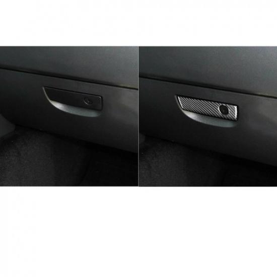 For Dodge Challenger 2008-2014 Carbon Fiber Glove Box Handle Panel Cover Trim