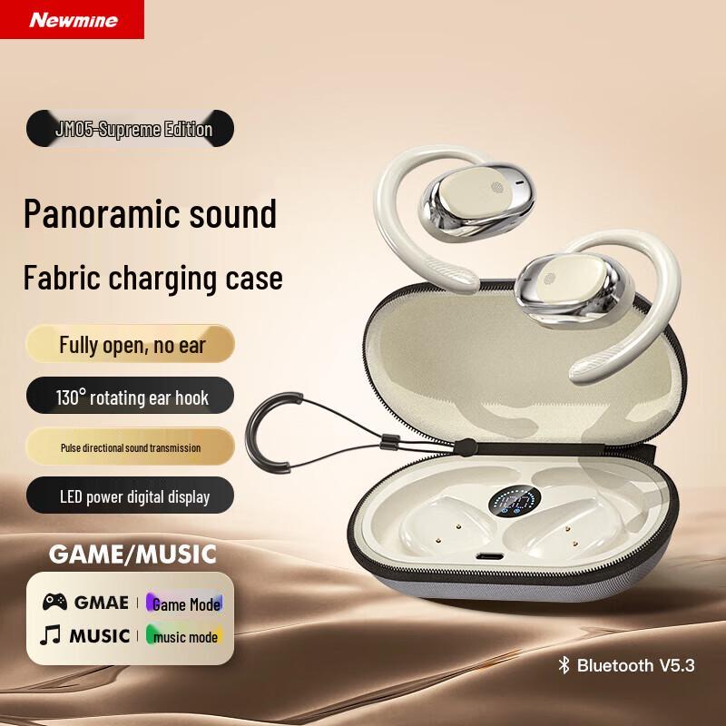 Newman JM05 Open-Ear Bone Conduction Bluetooth Headphones