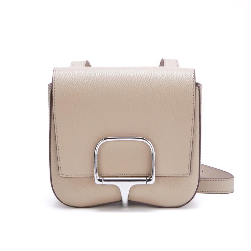 Tasche 2026 Neu Handgeriebenes Hinterteil Echtes Leder Modisch Einfach Ein Schulter Crossbody Frisches Rindsleder Sattel Length 20x thickness 8 x height 18cm white