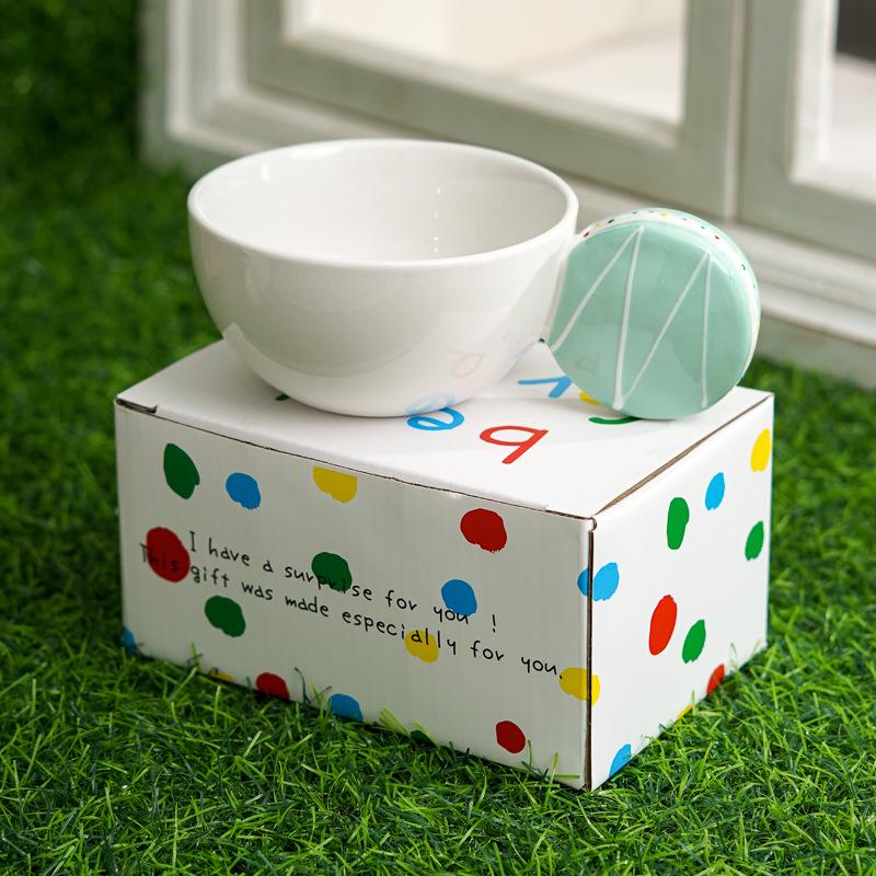 

High-Quality Hand-Painted Ceramic Macaron Mug - Heat Resistant, Perfect for Girls Afternoon Tea & Dessert 201-300ml