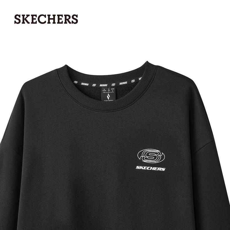 Skechers L324U189 Women's Relaxed Fit Crew Neck Sweatshirt