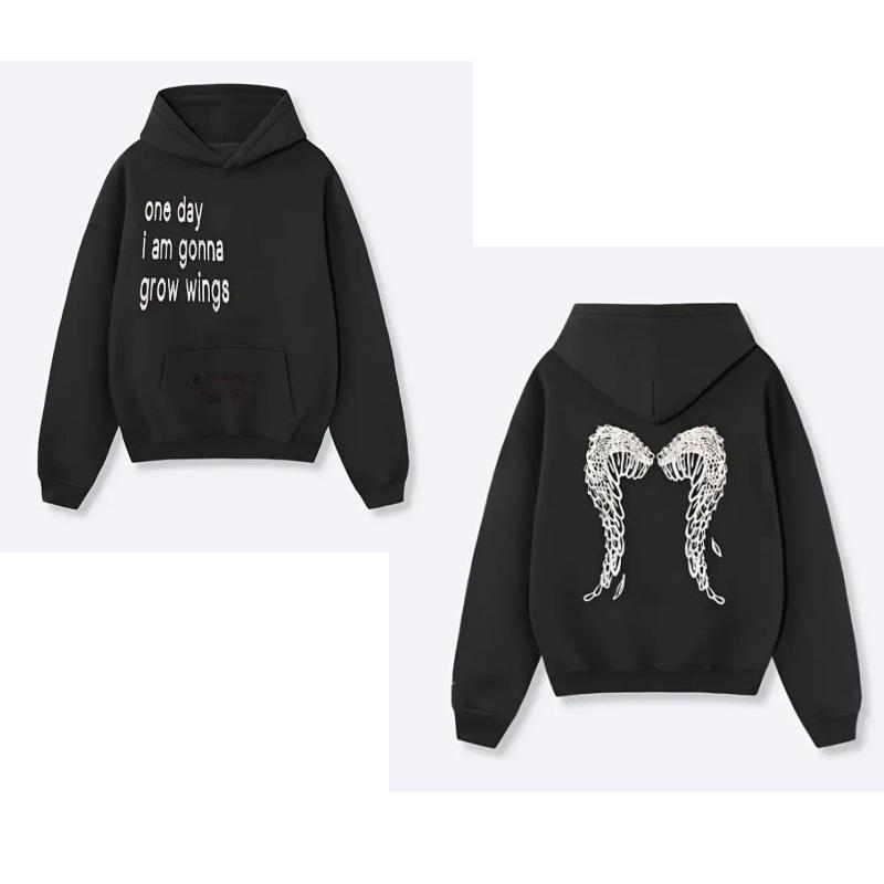 2025 Women's European & American Style Long Sleeve Pullover Printed Hoodie, Sizes S-5XL