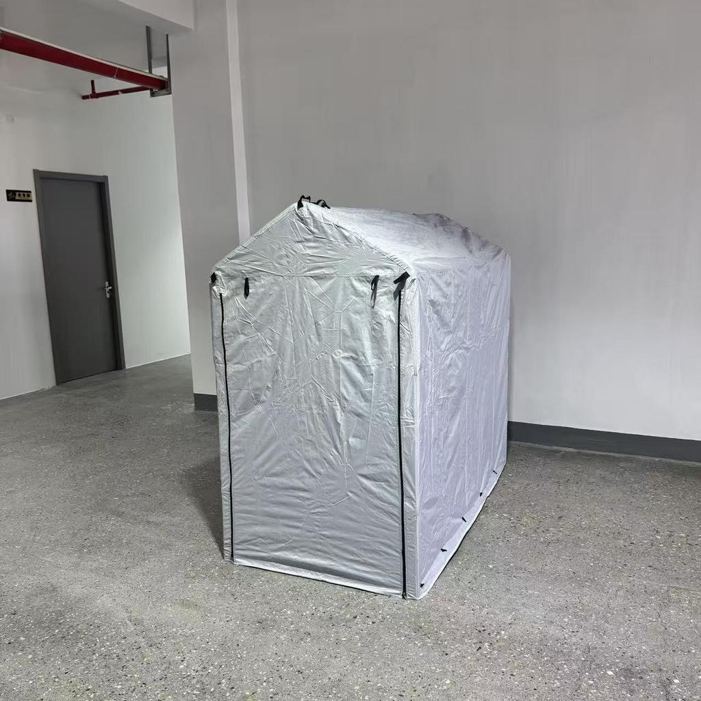 Steel Frame Outdoor Canopy Tent for Bicycle and Electric Vehicle - Rain/Sun Protection Carport Storage