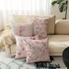 Soft Pink Cherry Blossom Pillowcase: Romantic Watercolor-Themed Cushion Cover For Home Sofa Decor