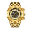 Yalalusi Luxury Gold Watch Multifunctional Men'S Watch Three-Eye Chronograph Business Watch European And American Watches