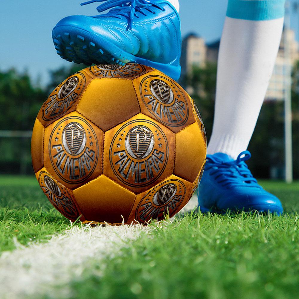 SE Palmeiras football club Pallone da Calcio Indoor Misura 5 Colorato Cucito a Macchina PVC Pronto per la Competizione Resistente Alta Rimbalzabilità