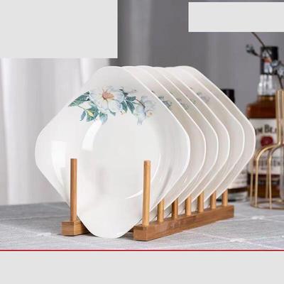 Lily Pattern 8.5-inch Ruyi Dinner Plate Set