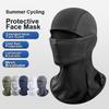 Cagoule Protection Solaire Masque Facial Respirant Évacuant la Transpiration Couvre-tête pour Vélo d'Été Sports d'Extérieur
