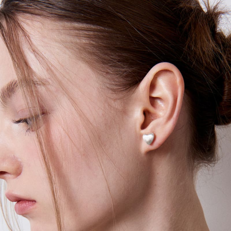 Emott Heart Pearl Earring (Two-way)