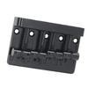 Electric Bass Bridge Tailpiece 4 String Fixed Saddle with Thickened Base Plate Hex Wrench Black