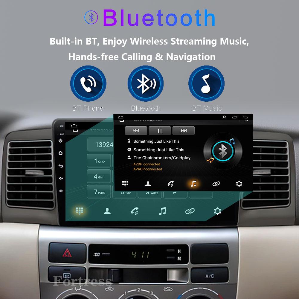 2Din Android14 For Toyota Corolla E120 E130 2000-2004 Car Radio Multimedia Video Player GPS Navigation Carplay Stereo Autoradio