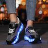 Girs LED Leuchtende Rollschuhe Vierrad-Skates Herren- und Kinder-Rollschuhe LED-Lichtschuhe